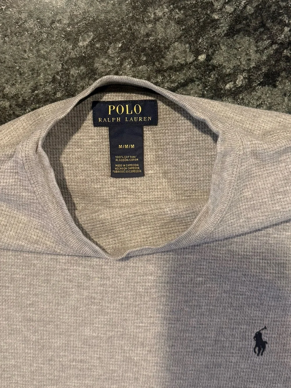 Polo by Ralph Lauren Light Gray Crewneck Long-Sleeve Shirt